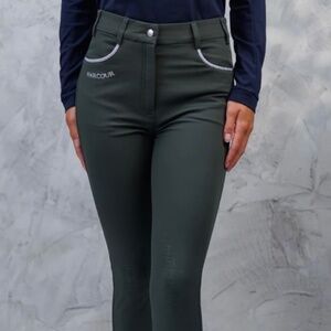 Harcour Jaltika Riding Breeches in khaki green